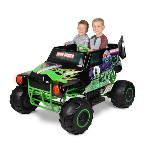 mini grave digger for sale|24v monster truck ride on.